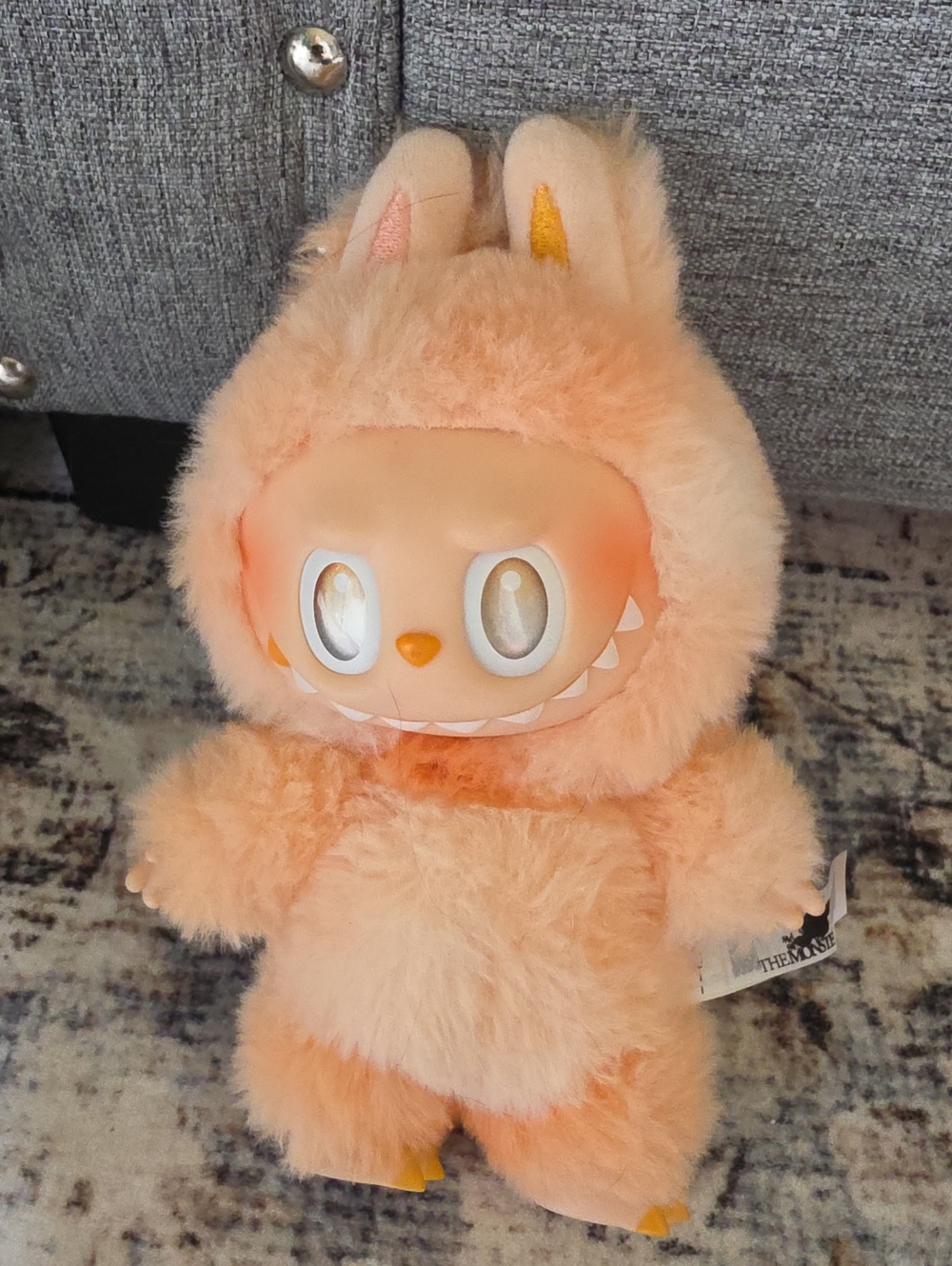 Peach Plush Bunny Monster Toy - Brand Plush